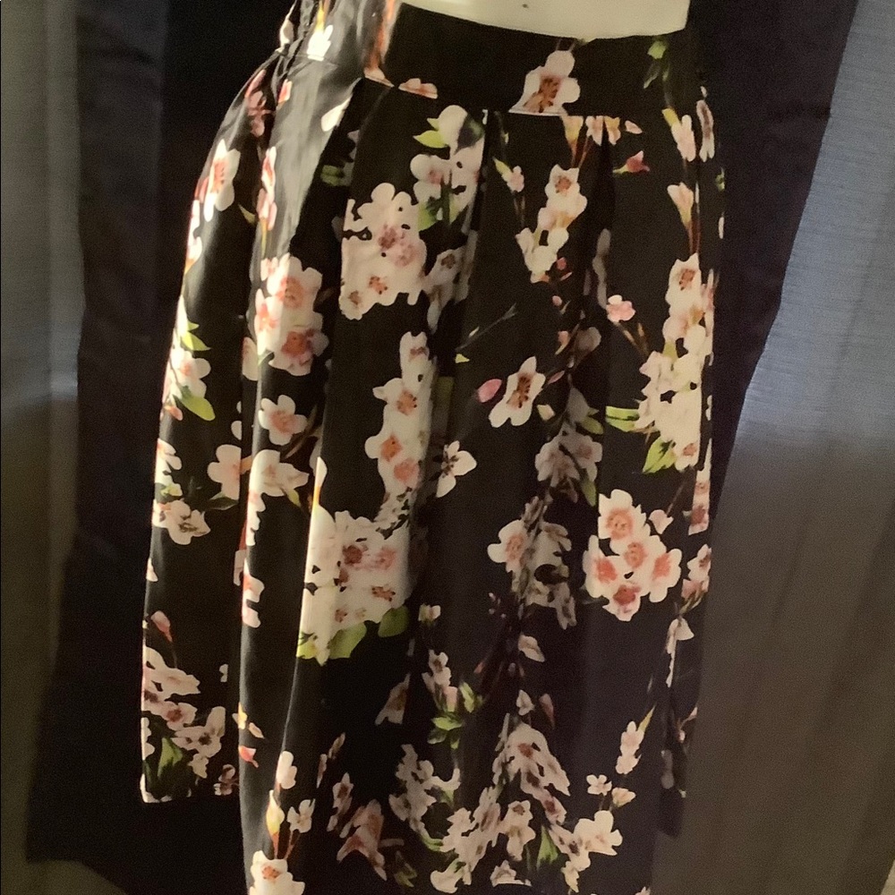 Beautiful silky flower skirt